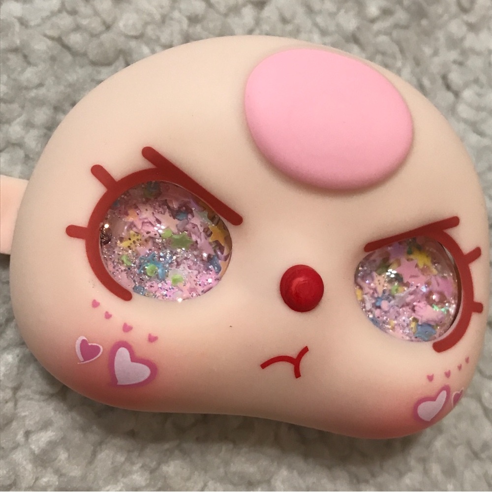 Baby Three 100% Replacement Face Liquid Glitter Eyes Pink Hair - Picture 3 of 9